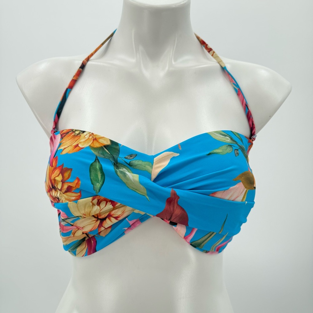 La Blanca Poolside Garden bandeau Bikini Top Bikini
